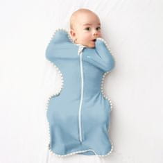 LOVE TO DREAM Swaddle UP - Zavinovačka, veľkosť M, dusty blue, 1 FÁZA, 3-6m, 6-8,5kg