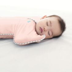 LOVE TO DREAM Swaddle UP Lite - Zavinovačka, veľkosť M, light pink, FÁZA 1, 3-6m, 6-8,5kg