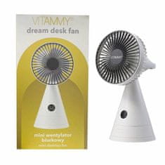 Vitammy Dream desk fan, USB mini stolný ventilátor, šedý