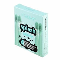 Vitammy SPLASH, Náhradné násady na zubné kefky SPLASH, mätová/mint/, 4ks