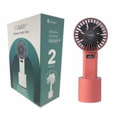 Vitammy Dream Roto fan, USB mini stolný ventilátor s otočnou základňou, červená