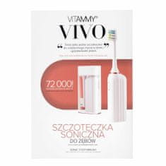 Vitammy VIVO Pink Sonická zubná kefka s puzdrom, biela