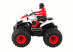 Lean-toys Quad RC diaľkovo ovládaný biely dym 2.4G diaľkové ovládanie