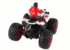 Lean-toys Quad RC diaľkovo ovládaný biely dym 2.4G diaľkové ovládanie