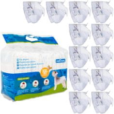 nobleza Plienky Pre Psov Pro Feny Jednorazové Pampers Xxl 18-32 Kg - 12 Ks.