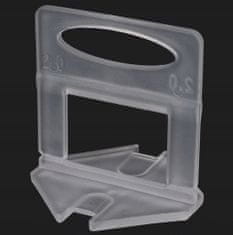 Korbi Sistem za izravnavo ploščic, sponke 2 mm, 100 kosov