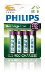 Philips batéria AA 2100mAh MultiLife, NiMh - 4ks