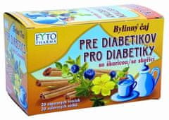 Fytopharma FYTOPHARMA Čaj pre diabetikov so škoricou 20x1,5g