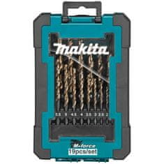 Makita Sada 19 vrtákov 1-10 mm HSS-FORCE D-67583