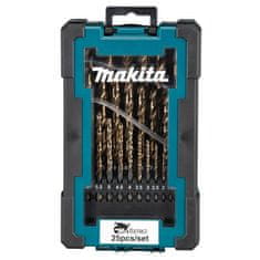 Makita Sada 25 vrtákov 1-13 mm HSS-FORCE D-67599