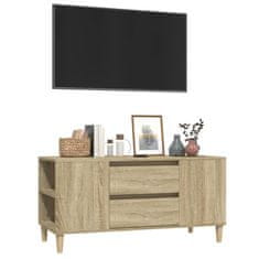 Vidaxl TV skrinka dub sonoma 102x44,5x50 cm spracované drevo