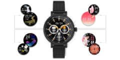 Rubicon Dámske Smartwatch Inteligentné hodinky RNBE64-3 Black