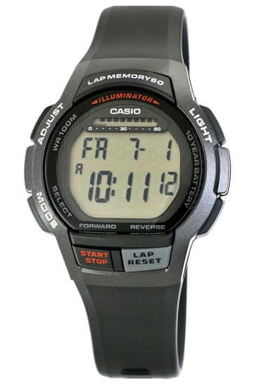 CASIO Hodinky WS-1000H-1AVEF 10 Bar Swimming Unisex