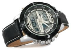 PERFECT WATCHES Pánske hodinky Gunner LCD Dual Time A857-1