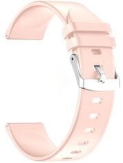 Viva Smartwatch Inteligentné hodinky silikónový remienok 22 mm ružový RNCE40 SW010 KW19 PS1D