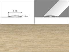 Effector Prechodové lišty A70 - SAMOLEPIACE šírka 6 x výška 0,51 x dĺžka 200 cm - dub mocca