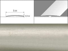 Effector Prechodové lišty A71 - SAMOLEPIACE šírka 8 x výška 0,51 x dĺžka 100 cm - inox