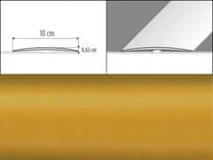 Effector Prechodové lišty A72 - SAMOLEPIACE šírka 10 x výška 0,62 x dĺžka 100 cm - zlatá