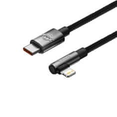 BASEUS MVP Elbow kábel USB-C / Lightning 20W 1m, čierny