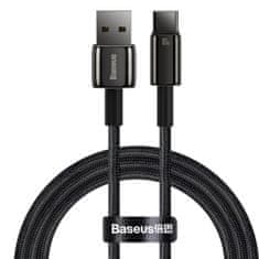 BASEUS Tungsten kábel USB / USB-C 100W 1m, čierny