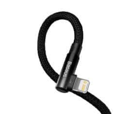 BASEUS MVP Elbow kábel USB-C / Lightning 20W 1m, čierny