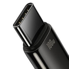 BASEUS Tungsten kábel USB / USB-C 100W 2m, čierny