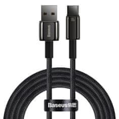 BASEUS Tungsten kábel USB / USB-C 100W 2m, čierny