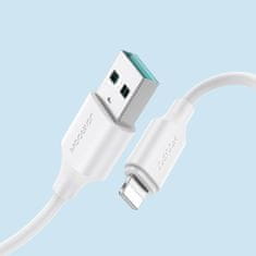 Joyroom Fast Charging kábel USB / Lightning 2.4A 2m, biely