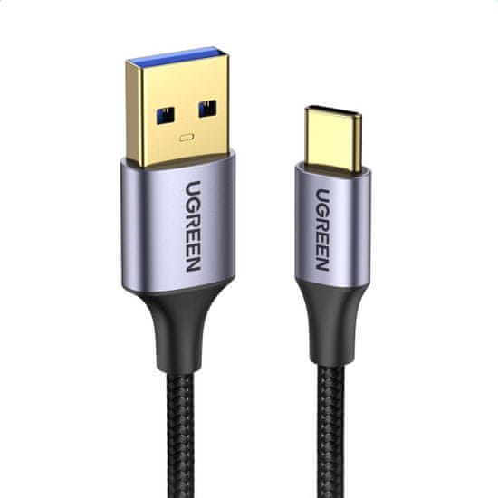 Ugreen US187 kábel USB 3.0 / USB-C 3A 2m, čierny