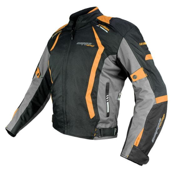 Cappa Racing Bunda moto AREZZO textilní černá/oranžová