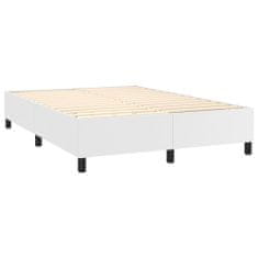 Petromila vidaXL Boxspring posteľ s matracom biely 140x190 cm umelá koža