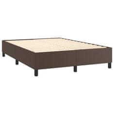 Petromila vidaXL Boxspring posteľ s matracom hnedá 140x190 cm umelá koža