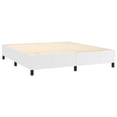 Petromila vidaXL Boxspring posteľ s matracom biela 180x200 cm umelá koža