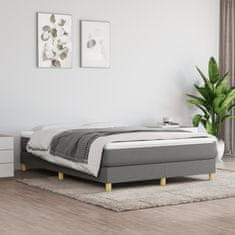 Petromila vidaXL Boxspring posteľ s matracom tmavosivá 140x190 cm látka