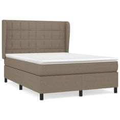 Petromila vidaXL Boxspring posteľ s matracom sivohnedý 140x190 cm látka