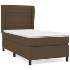 Petromila vidaXL Boxspring posteľ s matracom tmavohnedá 100x200 cm látka