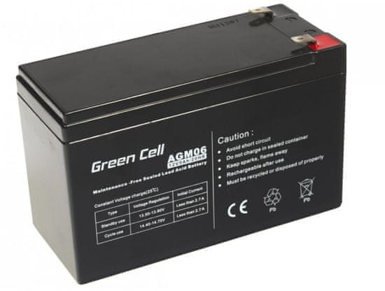 Green Cell VRLA/AGM batéria 12V, 9Ah, Faston 250 (F2); AGM06