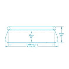 Bestway Bazén Rýchla súprava 457 x 84 cm s filtráciou P57313