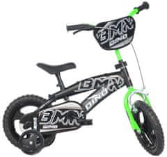 Dino bikes Detský bicykel Dino BMX čierny 12"