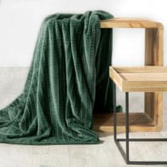 DESIGN 91 Jednofarebná deka - Cindy 2 tmavozelená, š. 170 cm x d. 210 cm