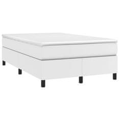 Petromila vidaXL Boxspring posteľ s matracom, biela 120x190 cm, umelá koža