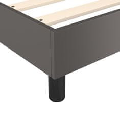 Petromila vidaXL Boxspring posteľ s matracom sivá 140x190 cm umelá koža