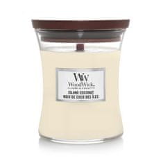 Woodwick vonná sviečka Island Coconut (Kokosový ostrov) 275g