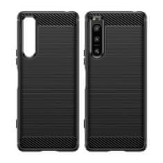 IZMAEL Carbon Shield TPU puzdro pre Sony Xperia 5 IV - Čierna KP24310