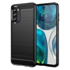 IZMAEL Puzdro Carbon Bush TPU pre Motorola Moto G52/Moto G82 - Čierna KP24402