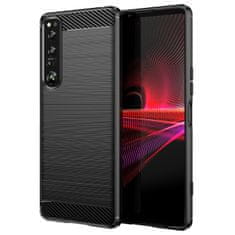 IZMAEL Carbon Shield TPU puzdro pre Sony Xperia 1 IV - Čierna KP24269