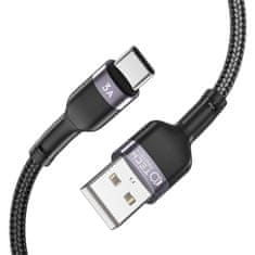 Tech-protect Ultraboost kábel USB / USB-C 3A 1m, čierny