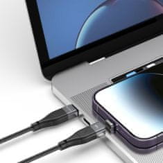 Tech-protect Ultraboost magnetický kábel USB-C - USB-C / Lightning 3A 60W 1m, čierny
