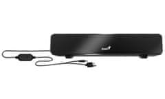 Genius repro USB SoundBar 100, drôtový, 6W, USB, 3,5 mm jack, čierny