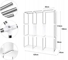 Korbi Skladacia textilná skriňa, textilná skriňa, XXL